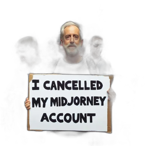 elderly, man, holds, protest transparent PNG cut-out
