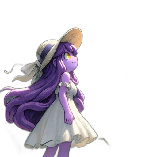 hat, dress, crown, staff transparent PNG cut-out