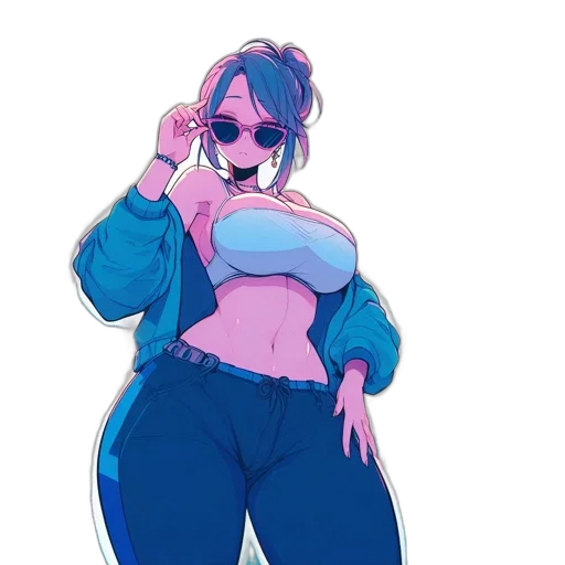 jacket, concept art, vaporwave, anime transparent PNG cut-out