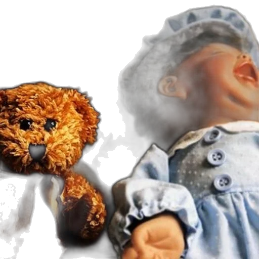 mask, photorealistic, 3d render, teddy transparent PNG cut-out