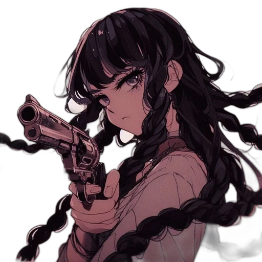 weapon, staff, hair, sword transparent PNG cut-out