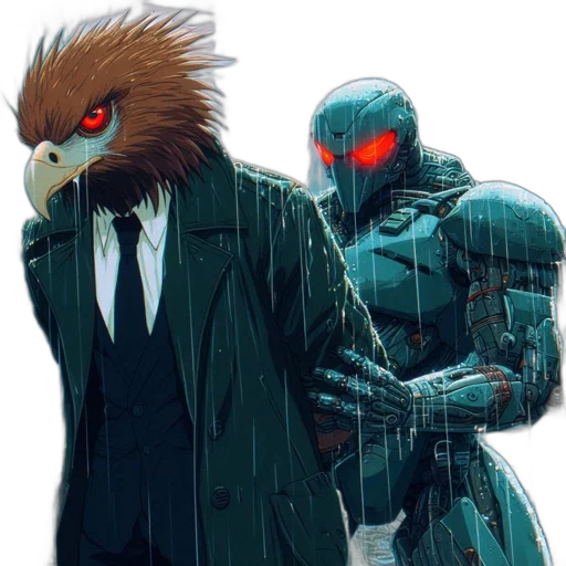 jacket, mask, concept art, comic book art transparent PNG cut-out