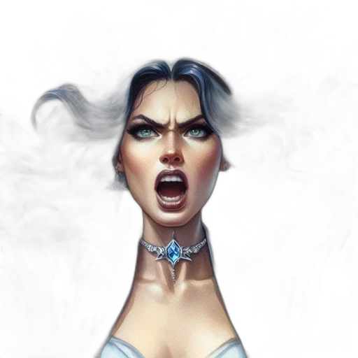 jewelry, face, staff, fantasy art transparent PNG cut-out