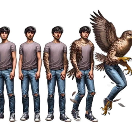 concept art, fantasy art, comic book art, 3d render transparent PNG cut-out