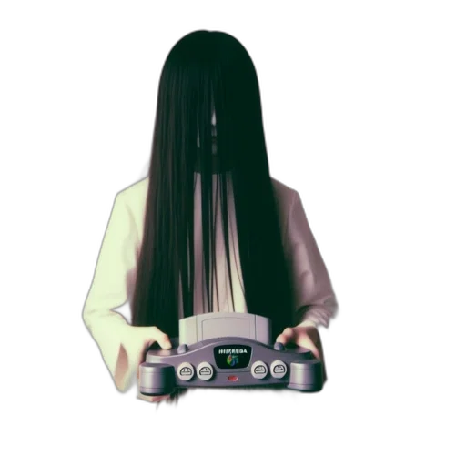 hair, robot, weapon, staff transparent PNG cut-out