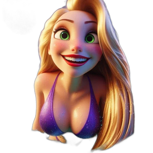 dress, face, creature, hair transparent PNG cut-out