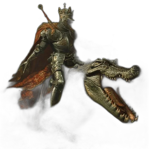 dragon, sword, weapon, crown transparent PNG cut-out
