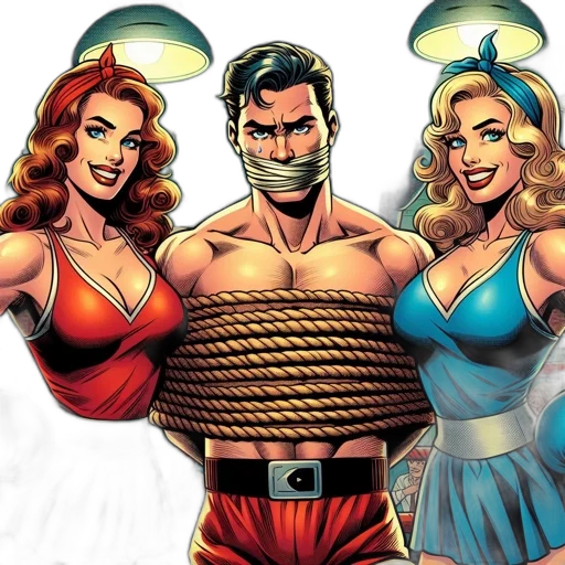 comic book art, concept art, boxing, ring transparent PNG cut-out
