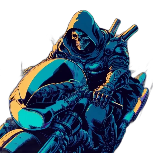 jacket, weapon, mask, sword transparent PNG cut-out