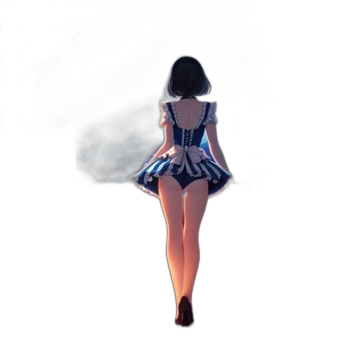 dress, robot, umbrella, concept art transparent PNG cut-out