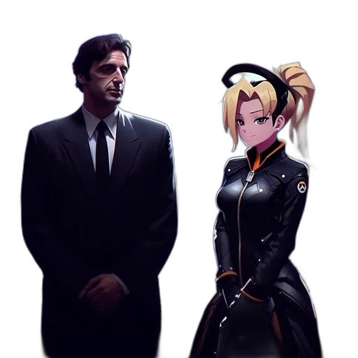staff, concept art, comic book art, cyberpunk transparent PNG cut-out
