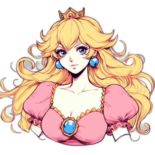 crown, dress, jewelry, pixel art transparent PNG cut-out