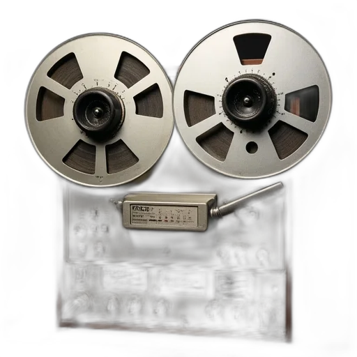 3d render, old, reeler, recorder transparent PNG cut-out
