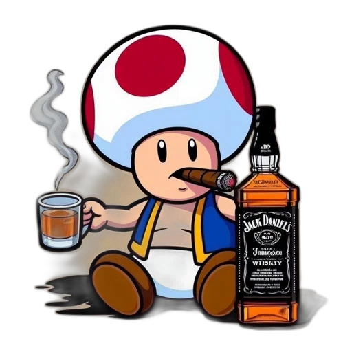 bottle, hat, pixel art, concept art transparent PNG cut-out