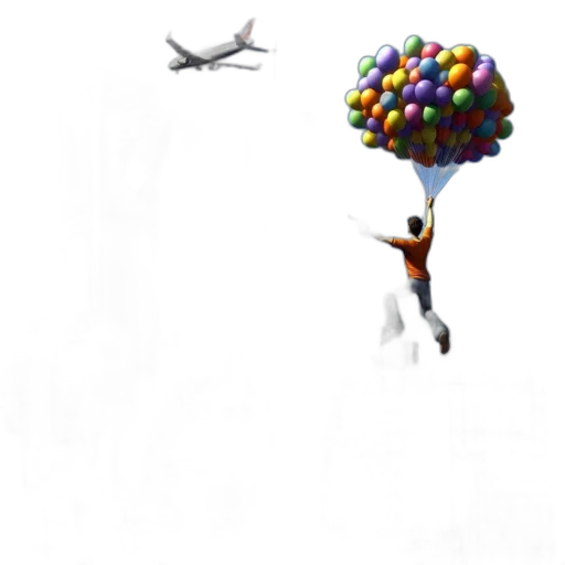 umbrella, concept art, 3d render, pixel art transparent PNG cut-out