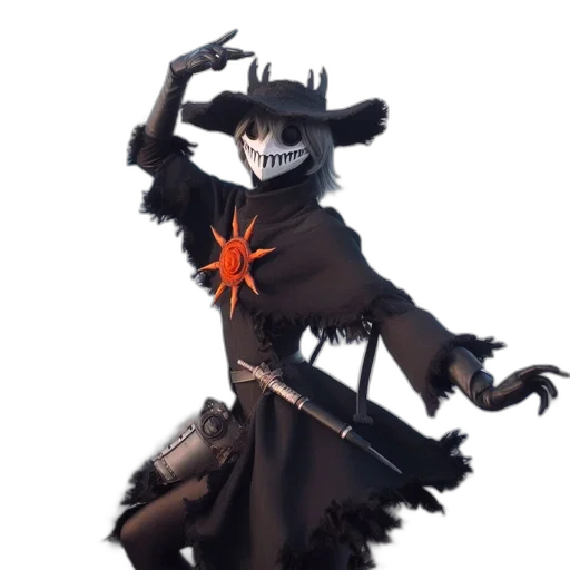 staff, mask, creature, weapon transparent PNG cut-out