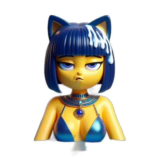 jewelry, robot, 3d render, concept art transparent PNG cut-out