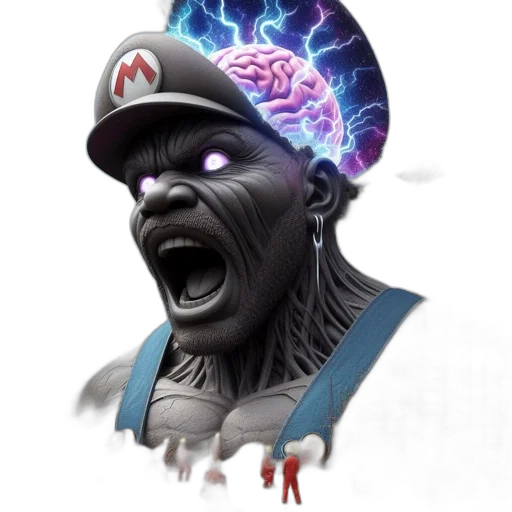 face, hat, creature, concept art transparent PNG cut-out