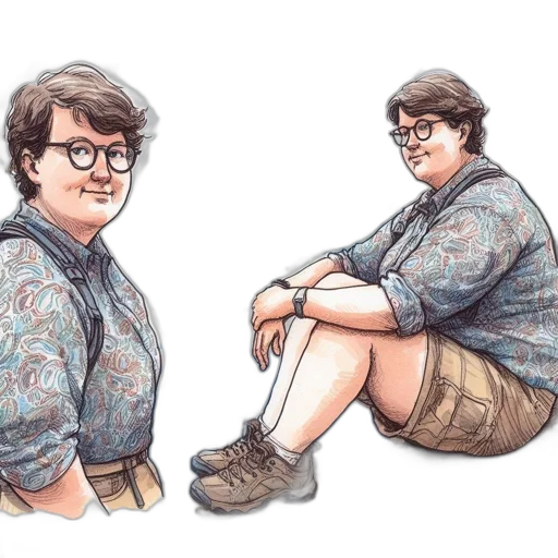 jacket, dress, shoes, creature transparent PNG cut-out