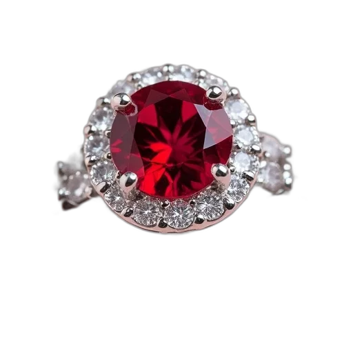 jewelry, crown, red, close-up transparent PNG cut-out