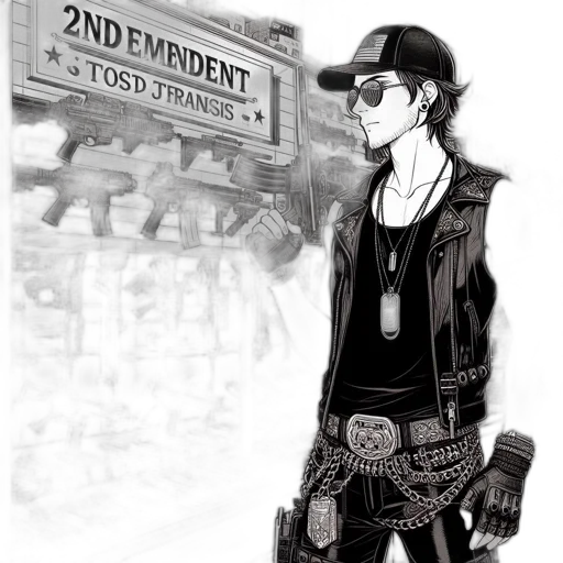 jacket, concept art, comic book art, cyberpunk transparent PNG cut-out