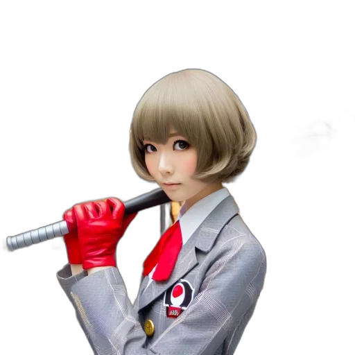 staff, robot, weapon, hair transparent PNG cut-out