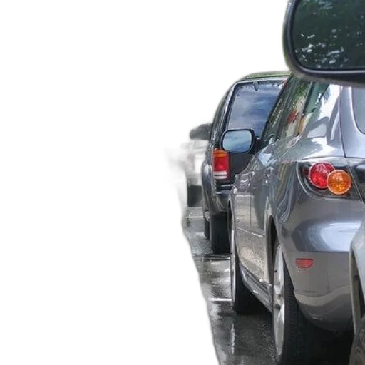 car, 3d render, photorealistic, row transparent PNG cut-out
