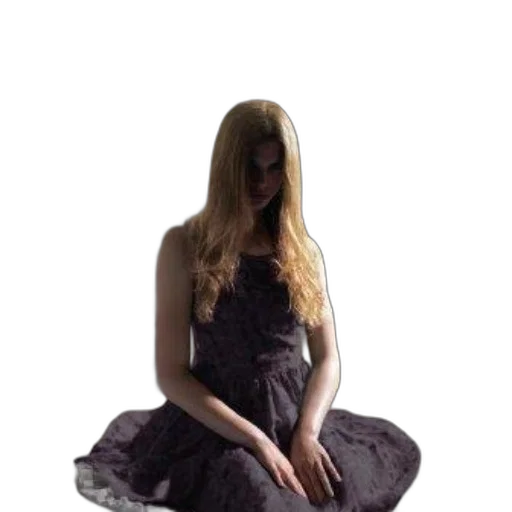 dress, hair, umbrella, jewelry transparent PNG cut-out