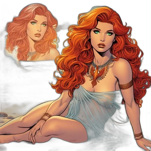 comic book art, fantasy art, concept art, cartoon transparent PNG cut-out