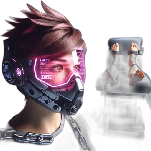 robot, mask, face, concept art transparent PNG cut-out