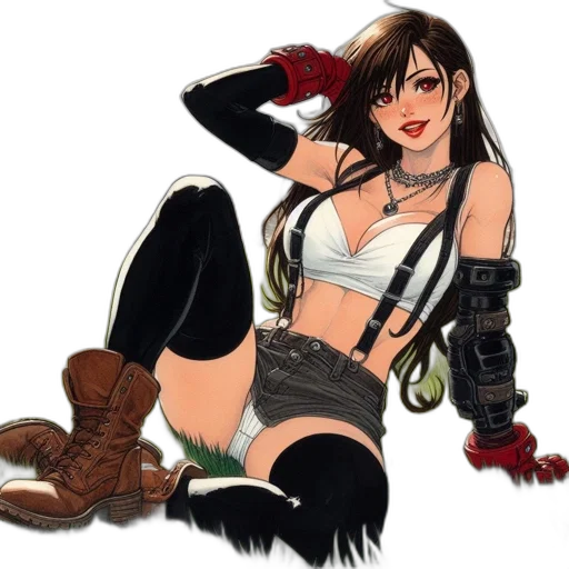 comic book art, fantasy art, concept art, cyberpunk transparent PNG cut-out