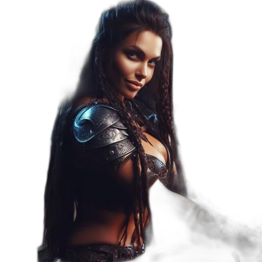 fantasy art, comic book art, concept art, photorealistic transparent PNG cut-out
