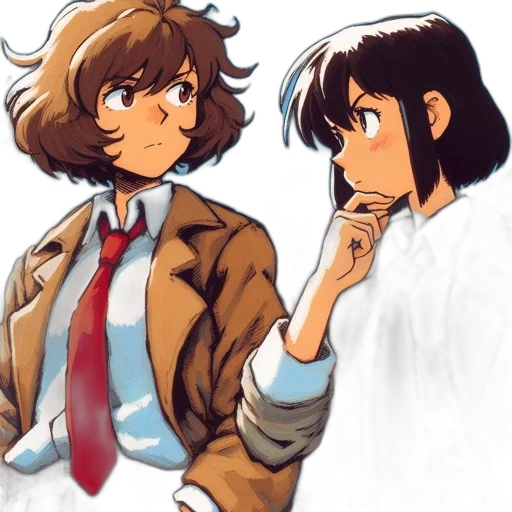jacket, watercolor, anime, concept art transparent PNG cut-out