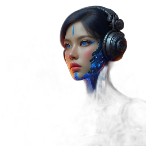 robot, face, mask, concept art transparent PNG cut-out