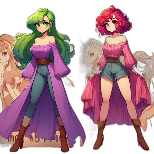 concept art, fantasy art, pixel art, anime transparent PNG cut-out