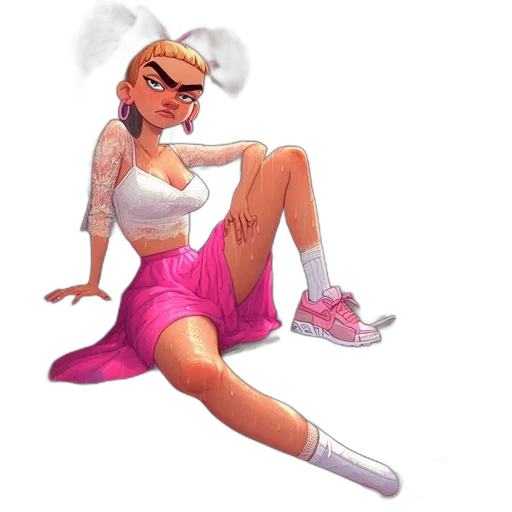 dress, concept art, cartoon, pixel art transparent PNG cut-out