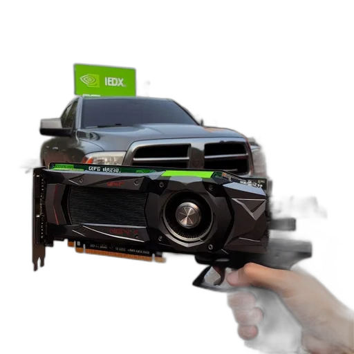 car, weapon, robot, 3d render transparent PNG cut-out