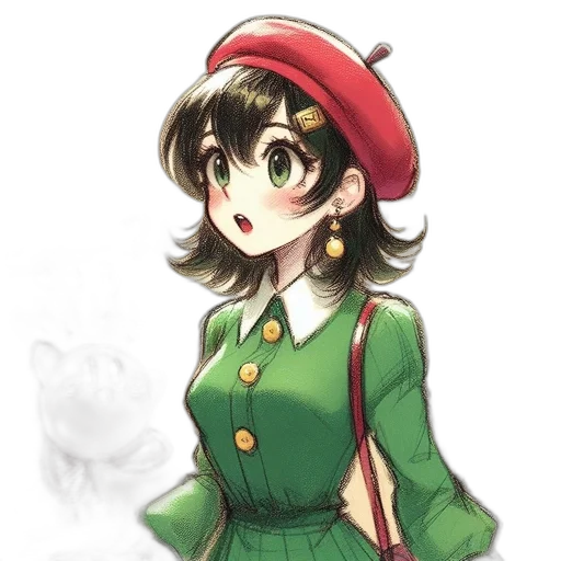 hat, staff, dress, crown transparent PNG cut-out