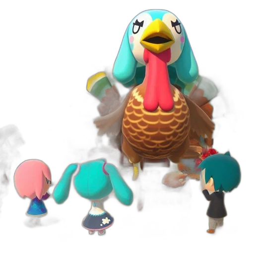 animal, creature, 3d render, concept art transparent PNG cut-out