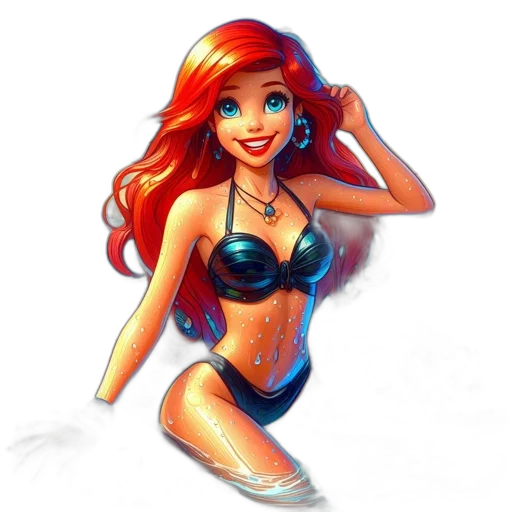 dress, cartoon, comic book art, fantasy art transparent PNG cut-out