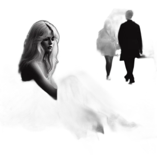 dress, face, concept art, comic book art transparent PNG cut-out
