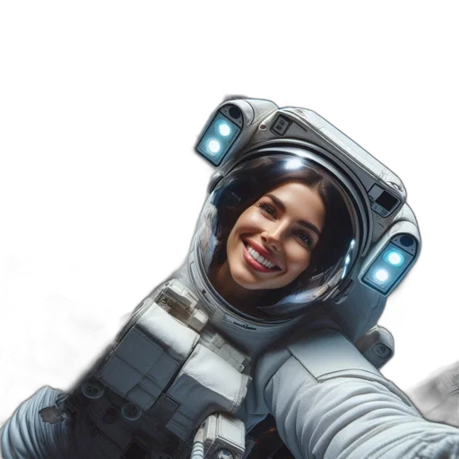 face, robot, staff, jacket transparent PNG cut-out