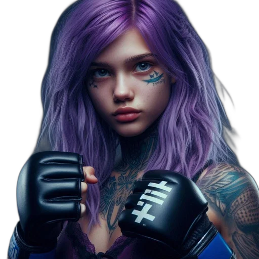face, cyberpunk, photorealistic, concept art transparent PNG cut-out