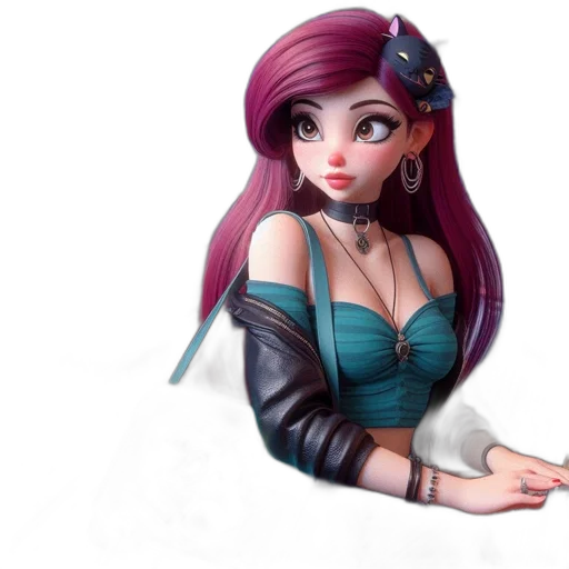 dress, fantasy art, concept art, 3d render transparent PNG cut-out