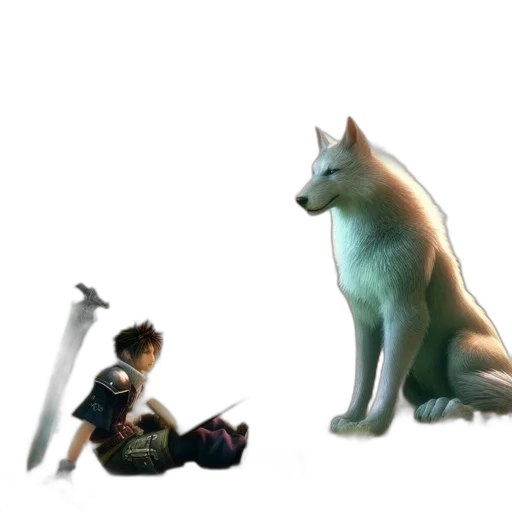 sword, animal, staff, concept art transparent PNG cut-out