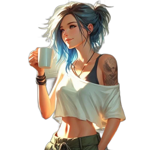 face, staff, jewelry, fantasy art transparent PNG cut-out