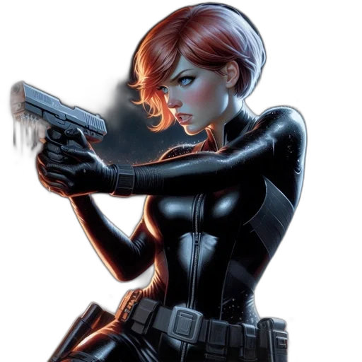 weapon, comic book art, concept art, cyberpunk transparent PNG cut-out