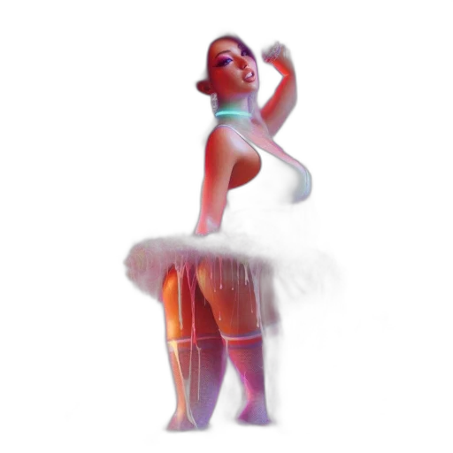 dress, 3d render, concept art, pixel art transparent PNG cut-out