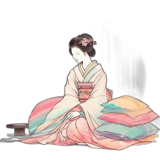 dress, watercolor, anime, concept art transparent PNG cut-out