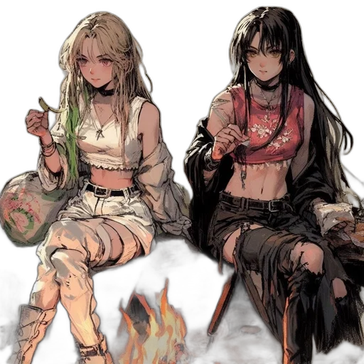 concept art, fantasy art, anime, comic book art transparent PNG cut-out